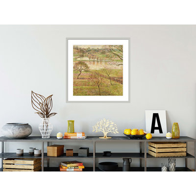 «The Flood at Eragny» par Camille Pissarro, impression giclée sur cadre
