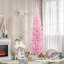 Sapin de Noël artificiel non éclairé 7 pi avec branches réalistes et 499 pointes, rose-1667364783-1674912243