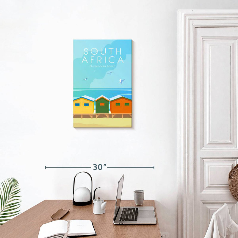 Aime Muizenberg Beach Poster, 24" H x 16" W