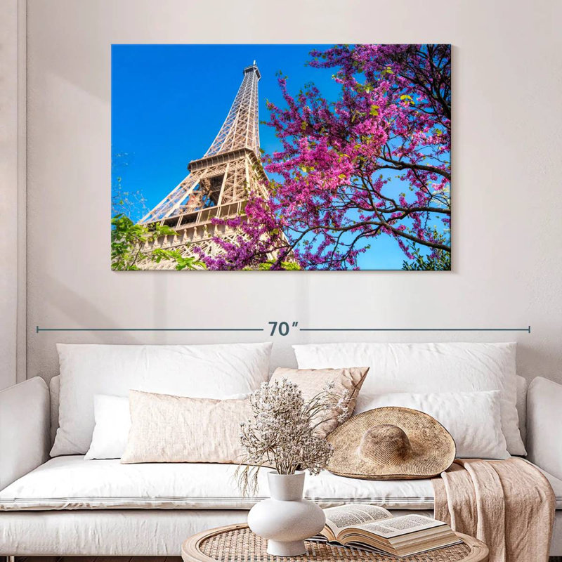 Fleurs de la Tour Eiffel, H 32 po x l 48 po
