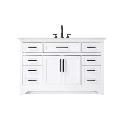 Meuble-lavabo simple 54 po blanc