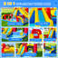 Glissade d'eau gonflable de 16 pi x 11 pi pour les enfants avec souffleur d'air, parc aquatique géant 8 en 1 avec 2 minutes de soufflage pour la cour extérieure avec zone de soccer, glissade longue, piscine, maisonnette gonflable