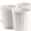 Ensemble de 6 tasses en grès blanc de 6 pièces Elama Hansel, service pour 6