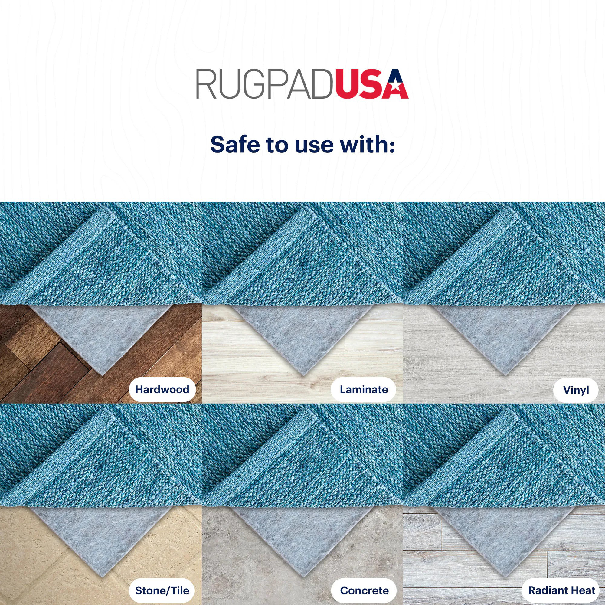 Classic Felt Cushioned Rug Pad (1/4"), Rectangle 6'5" x 8'10"