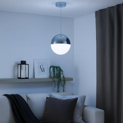 1 - Light Chrome LED Single Pendant
