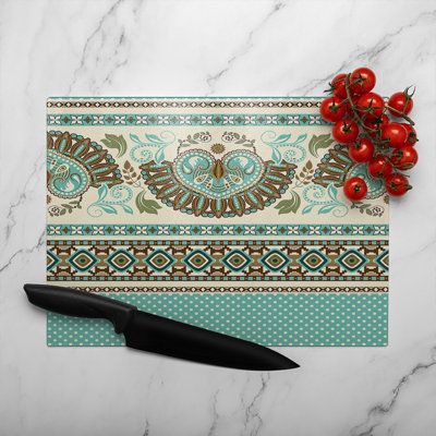 Egyptian Greek Roman Style Glass Chopping Board