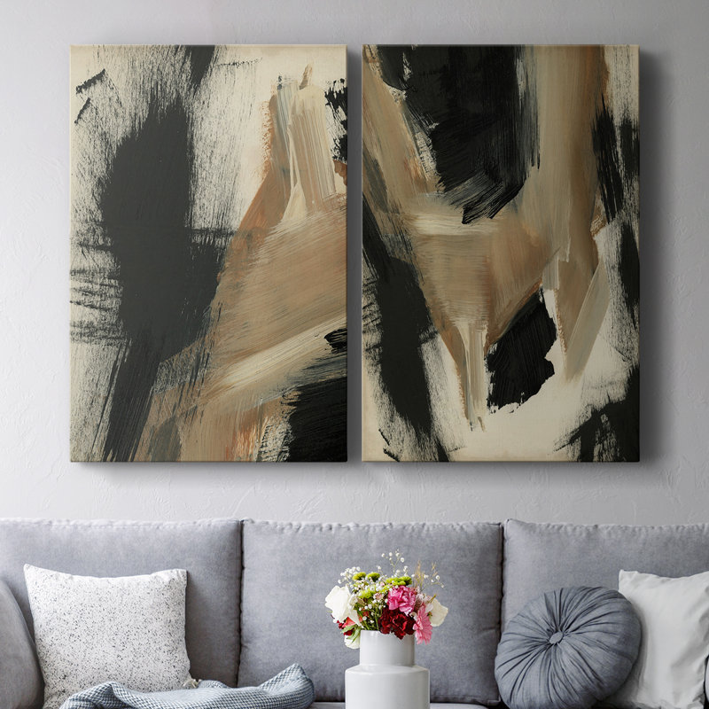 Toile tendue Baked Paintstrokes I-Premium - prête à être accrochée