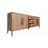 Julaine 91" 3-Drawer Sideboard, Natural Gray