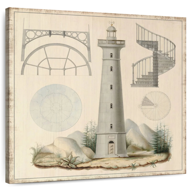Lighthouse Construction, 20" H x 20" W