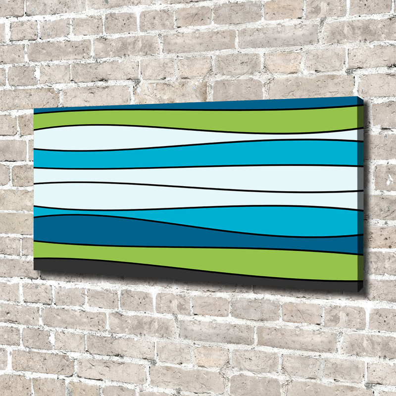 Colored Stripes - Wrapped Canvas Print