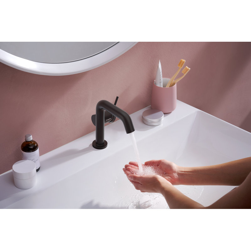 hansgrohe Tecturis S à un trou fin 110, 1,2 gal / min, Noir mat