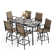 Alyne 6 - Person Metal Patio Dining Set with Rectangular Table