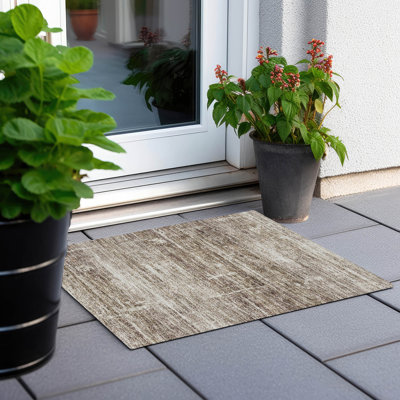 Malchow Washable Abstract Indoor / Outdoor Rug