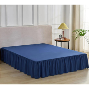 Ruffled Full Bed Skirt with Split Corners, 14-Inch Drop
