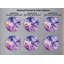Horloge murale mauve en verre trempé, horloge d'art abstrait, horloge murale élégante, grande horloge, cadeau de pendaison de crémaillère-1103386311-1103386170