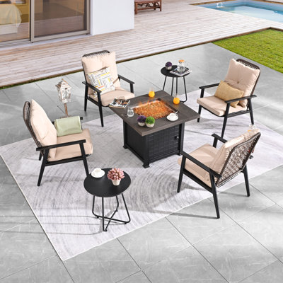4 - Person Patio Conversation Set with Cushions