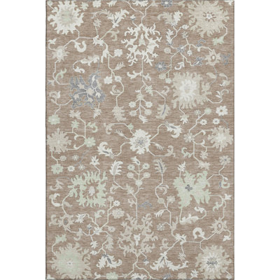 Premium Machine Washable Crestover AMF1854 Global Rug