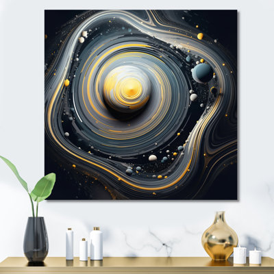 "Space Light Orbiting A Black Hole", reproduction sur toile