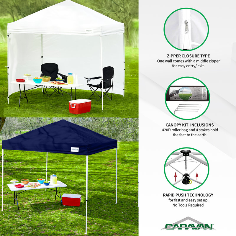 126'' W x 120'' D Steel Pop-Up Canopy