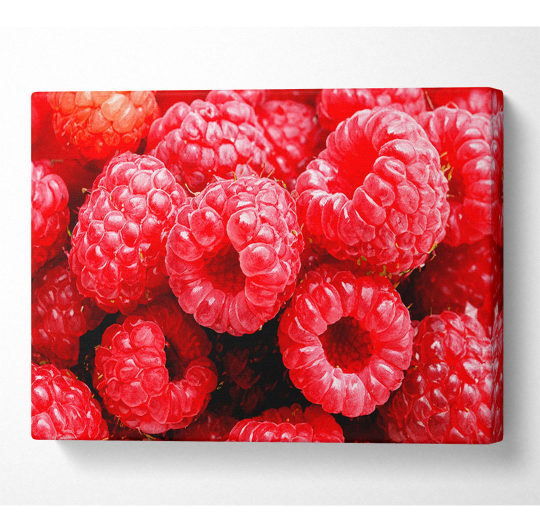 Raspberry Delight - Kunstdrucke auf Segeltuch gewickelt