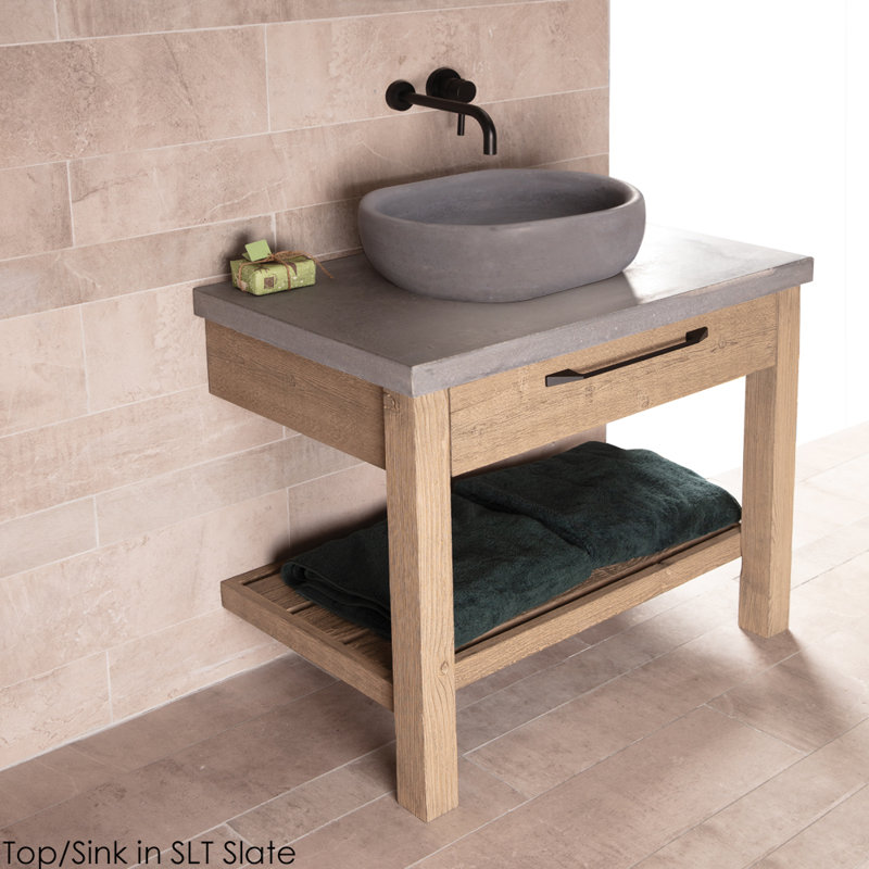 Newterra Handmade Oval Vessel Bathroom Sink, Lilac