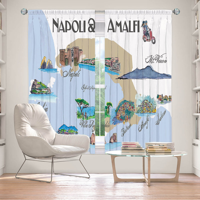 Paire de rideaux occultant en polyester Adaora, L 40 po x L 82 po