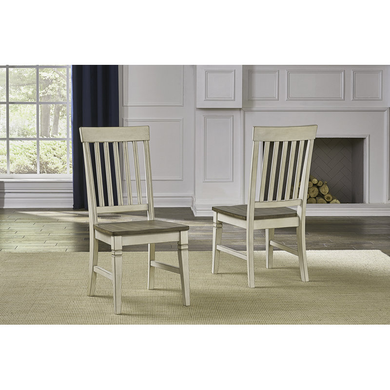 Ensemble de salle à manger extensible en bois massif 7 pièces Chanequa, 7 pièces : table, 6 chaises