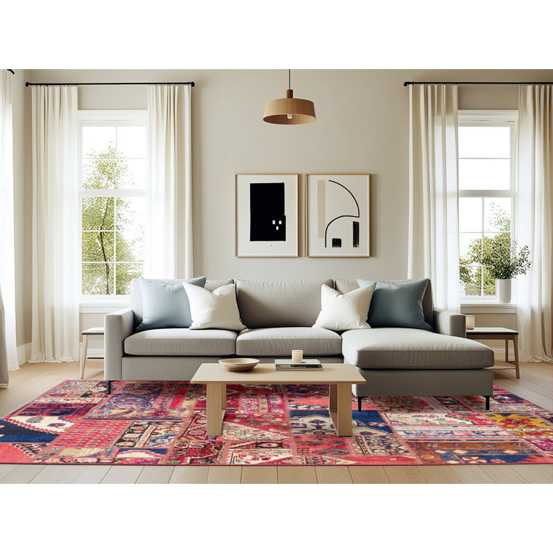 Abstract Indoor Rug, Rectangle 6' x 9'