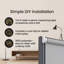 Thermal Blackout Roller Blind - Trimmable Cut to Size - Heavy Duty Metal Tube-963164398-963164386