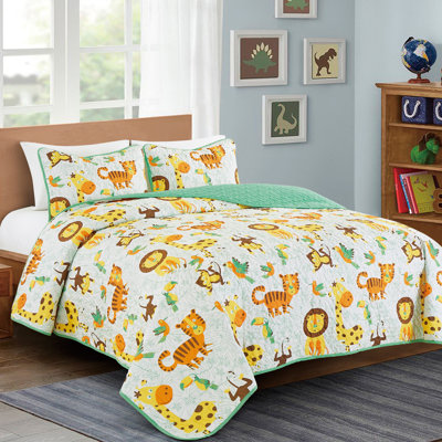 Polyester Animal Print Coverlet