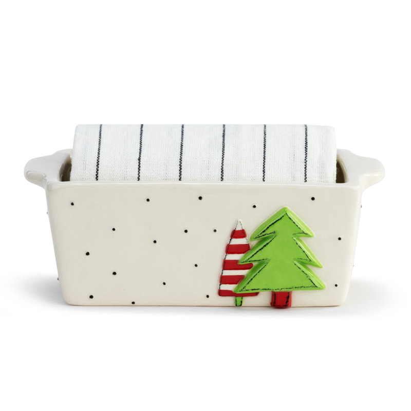 DEMDACO 7'' x 2.5'' Stoneware Mini Loaf Pan
