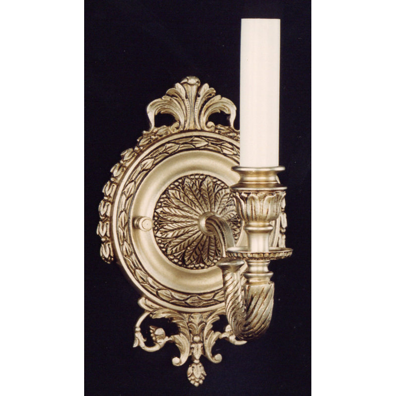 Cowie Candle Wall Light, French Gold