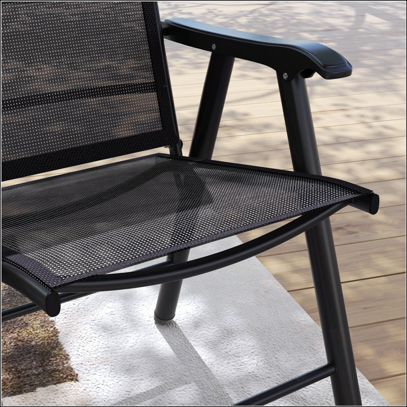 Ensemble de 4 chaises de patio pliantes