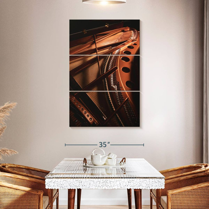 Abarca Piano Strings And Frame, 50" H x 32" W