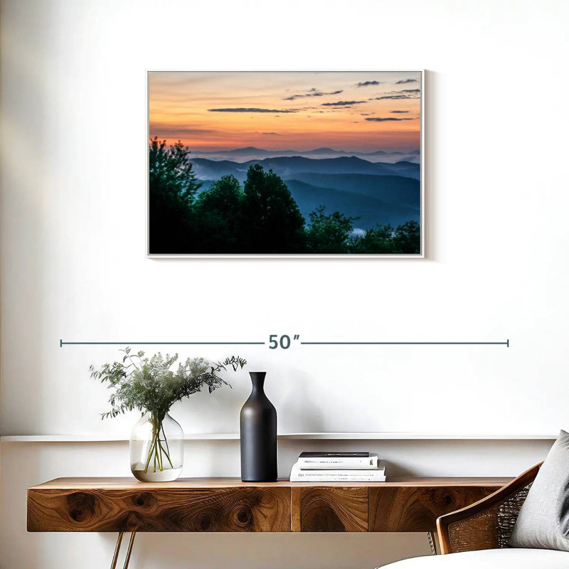 Blue Ridge, Cadre flottant blanc, 31 po x 21 po