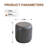 11.8In Small Round Faux Leather Upholstered Ottoman-120539212
