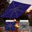 Parasol de terrasse 8,2 pi à DEL: Protection contre le soleil et la pluie avec éclairage ambiant-236663229