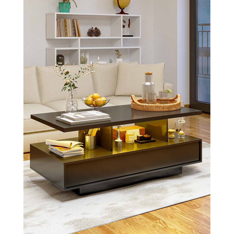 Modern LED Coffee Table with Remote & App Control