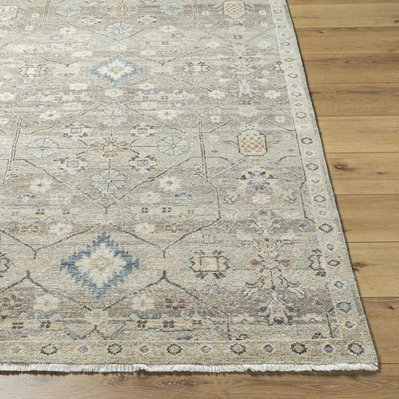 Rectangle Anelka Wool Area Rug, Rectangle 2' x 3'