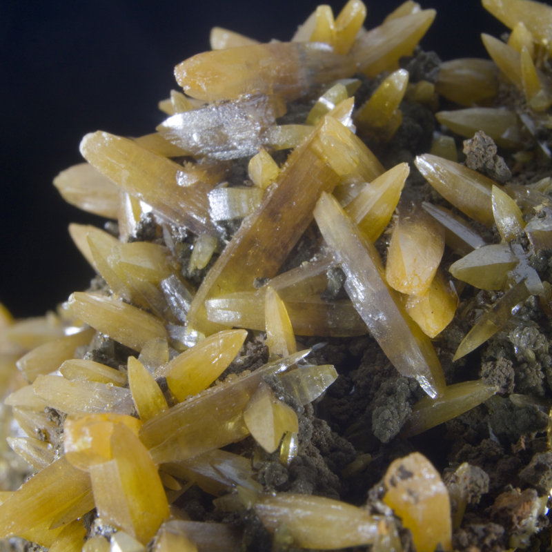 Wulfenite and Mottramite - Mina Ojuela, Mexico