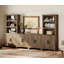Garde-manger modulaire avec 4 portes, armoire de rangement ouverte en bois de 74,2 po de hauteur, garde-manger Farmhouse avec tablette réglable pour la salle à manger, le salon, brun-914814050