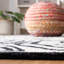 Tapis en laine et coton touffeté à la main Aon avec latex Southwestern-943409256