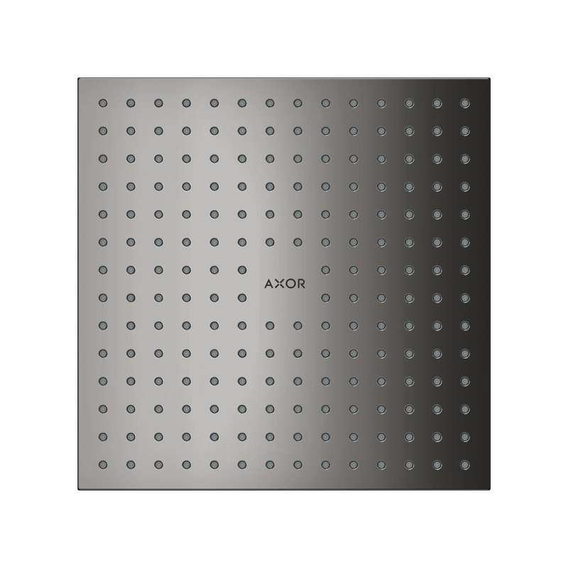 ShowerSolutions Square Showerhead 250 2-Jet, Polished Black Chrome, 1.75 GPM