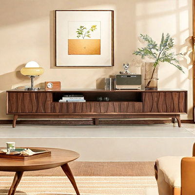 Meuble télé simple en bois massif