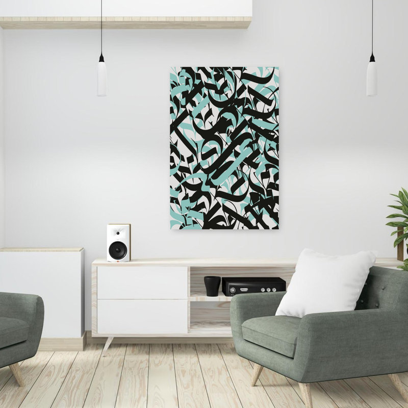 Contemporary Art Abstract Contemporary Modern Art by Little Dean - Wrapped Canvas Print, 91.44 cm H x 60.96 cm W