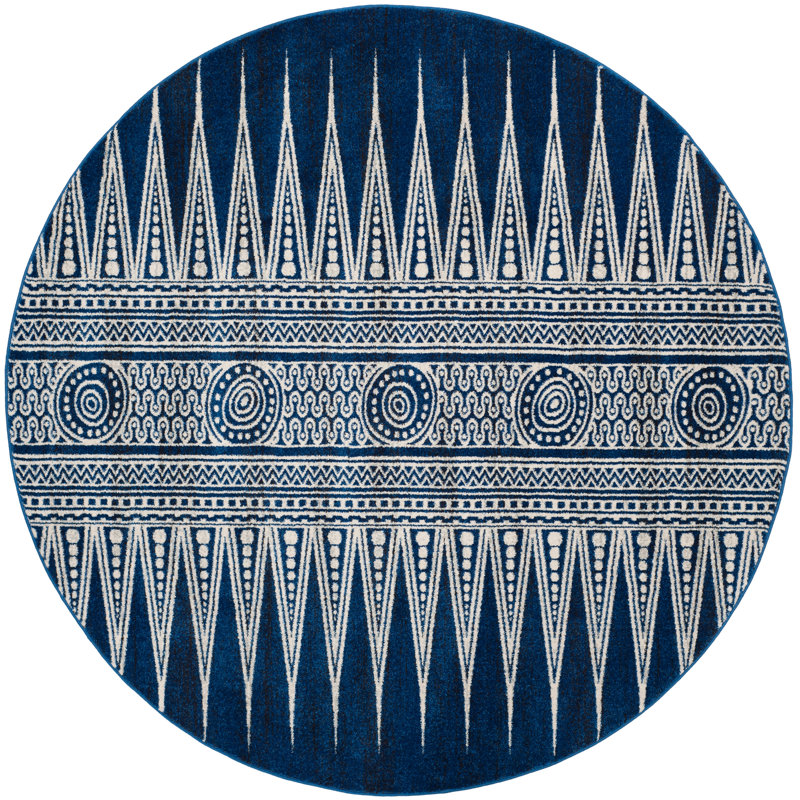Allard Performance Geometric Rug, Round 6'7"