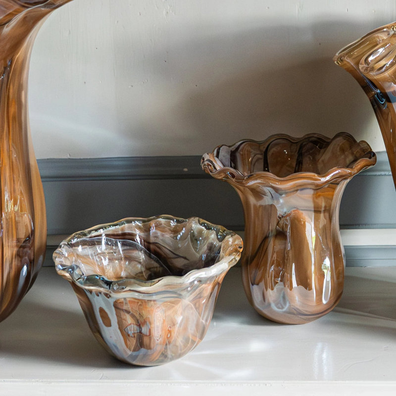Onda Glass Decorative Bowl