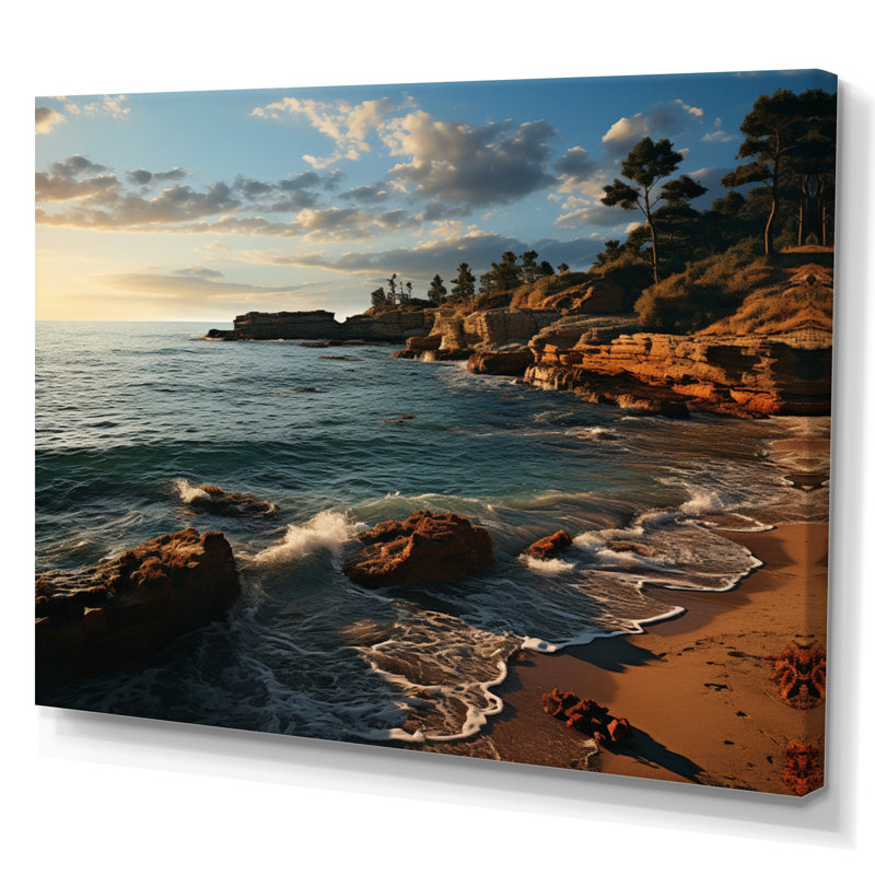 Impression sur toile Coastal Serenity I, H 34 po x l 44 po x P 1,5 po, Toile tendue