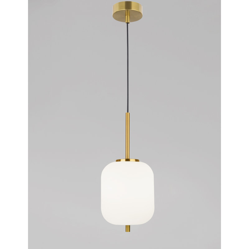 1 - Light Cylinder Pendant, 20cm H x 16.5cm W x 16.5cm D