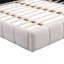 Très grand lit tapissier très grand avec motif damier, lit plateforme avec tête de lit-296951610-296951612